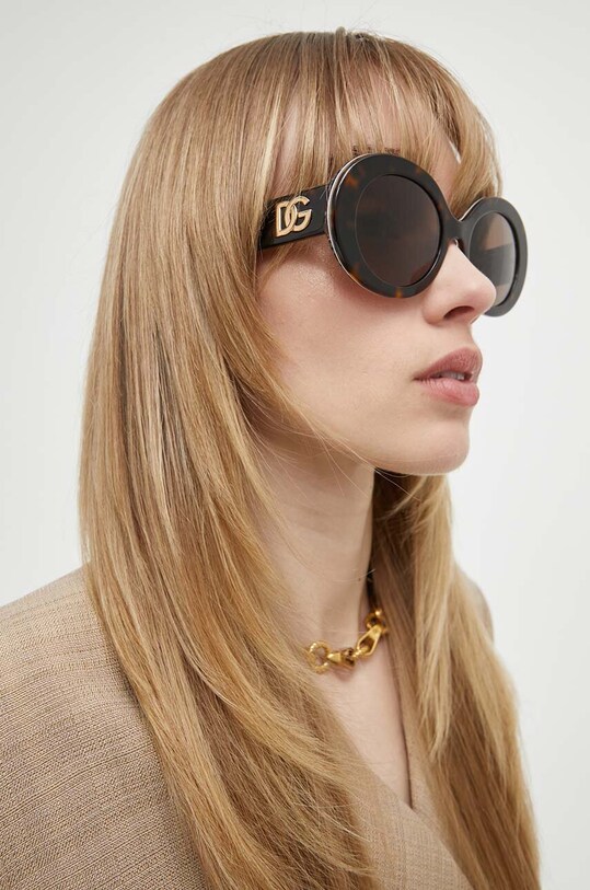 Dolce & Gabbana ochelari de soare uniforme maro 0DG4448