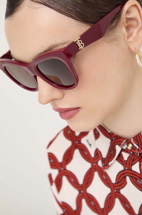 Burberry okulary przeciwsłoneczne 0BE4418 bordowy AA00