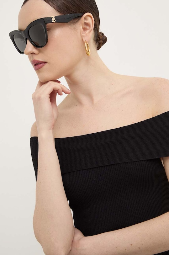 Burberry okulary przeciwsłoneczne 0BE4418 czarny AA00