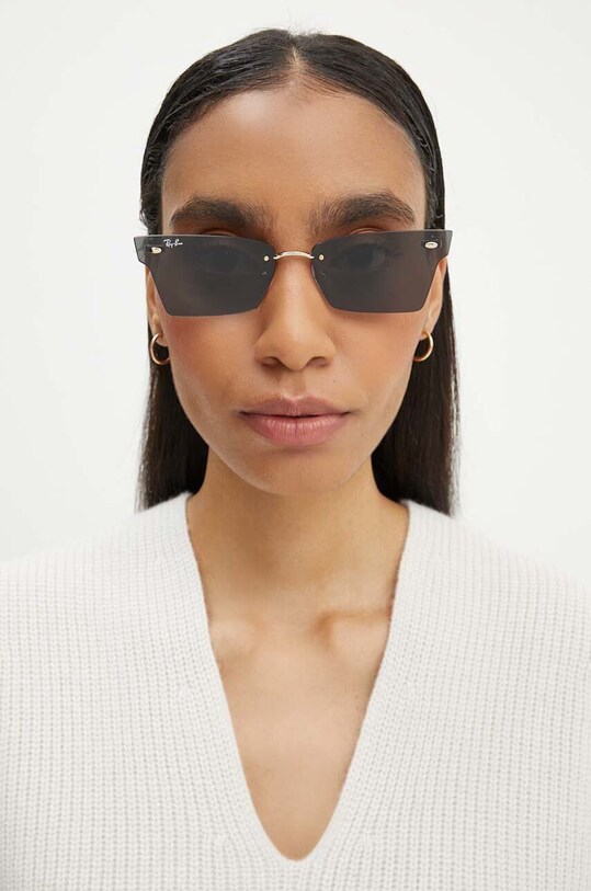 Сонцезахисні окуляри Ray-Ban 0RB3730 золотий AA00