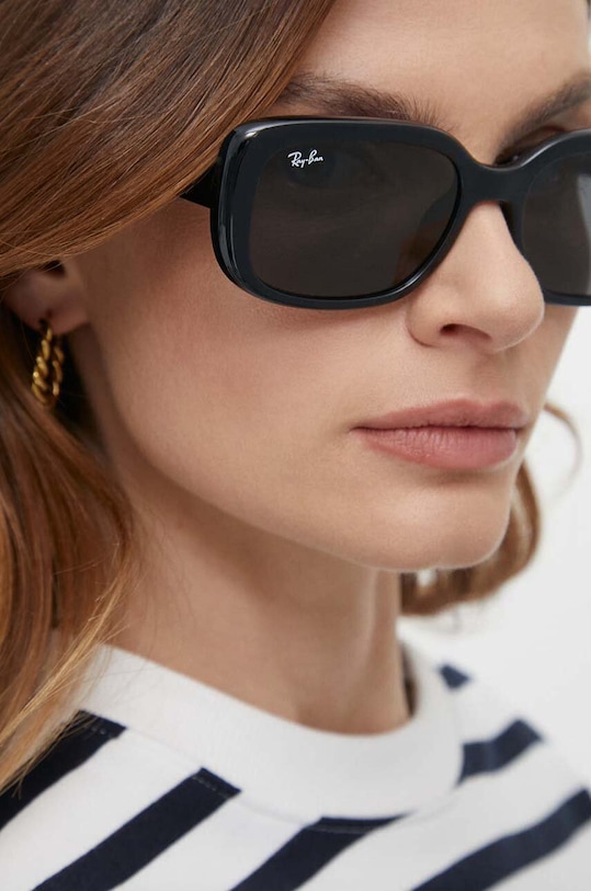 Ray-Ban okulary przeciwsłoneczne 0RB4421D czarny AA00