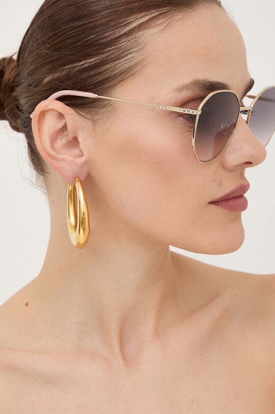 Jimmy Choo okulary przeciwsłoneczne 0JC4007BD fioletowy AA00