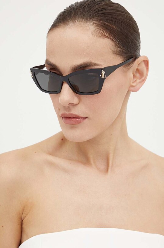 Sluneční brýle Jimmy Choo kočičí oči černá 0JC5011U