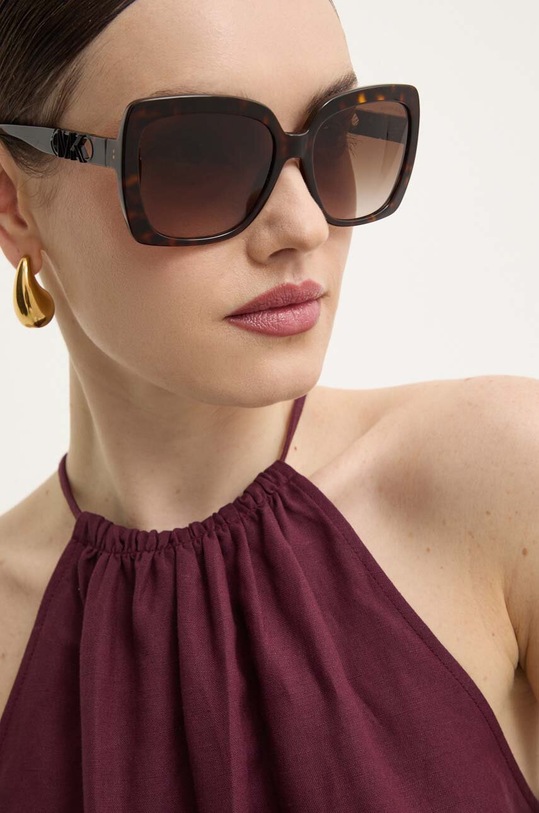 Sluneční brýle Michael Kors NICE obdélníkový hnědá 0MK2213