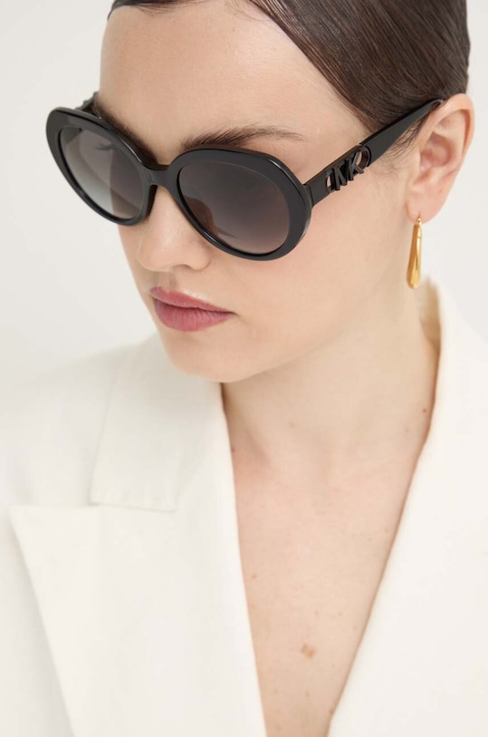Sluneční brýle Michael Kors SAN LUCAS kulaté černá 0MK2214U