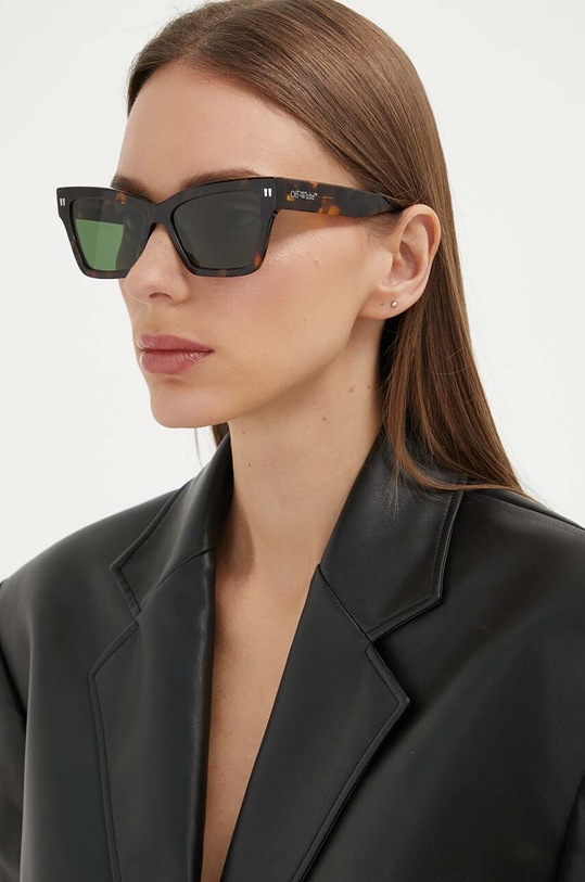 Off-White okulary przeciwsłoneczne brązowy OERI110.546055