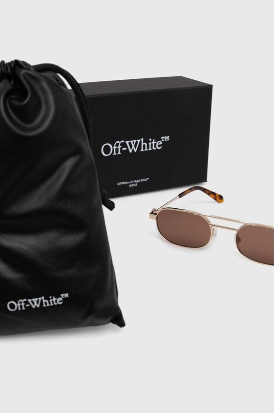 Off-White okulary przeciwsłoneczne brązowy OERI123.557664