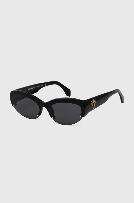 Palm Angels okulary przeciwsłoneczne jednolita czarny PERI054.621007