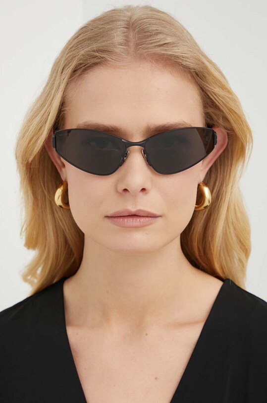 Balenciaga ochelari de soare uniforme negru BB0335S