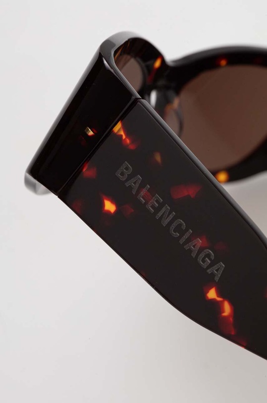 Balenciaga ochelari de soare burgundia BB0327S