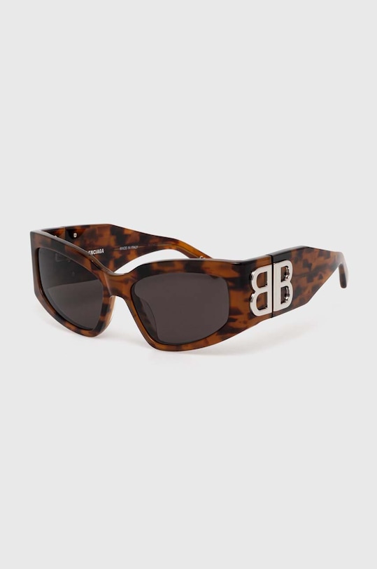 Balenciaga okulary przeciwsłoneczne BB0321S brązowy AA00