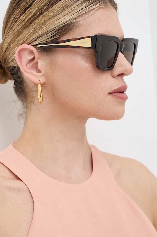 Bottega Veneta okulary przeciwsłoneczne BV1276S brązowy