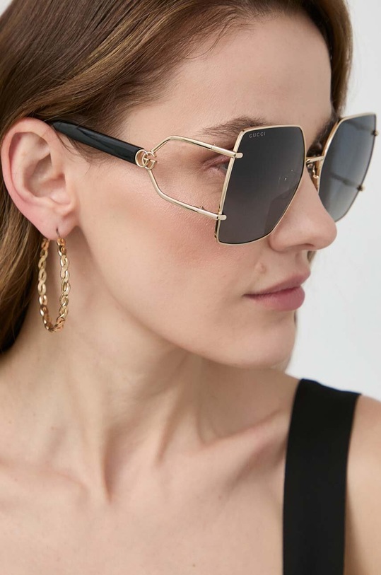 Gucci okulary przeciwsłoneczne gradientowa złoty GG1564SA