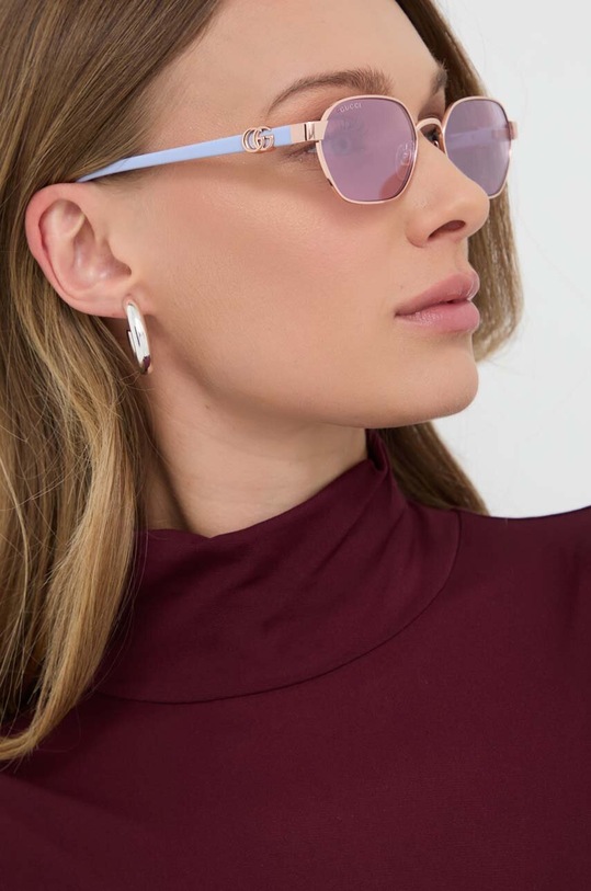 Gucci okulary przeciwsłoneczne niebieski GG1593S