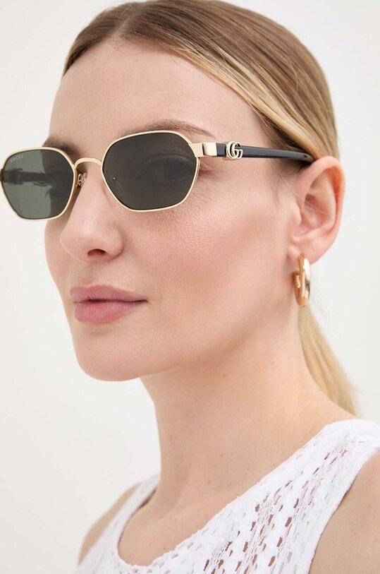 Sunčane naočale Gucci prozirno zlatna GG1593S