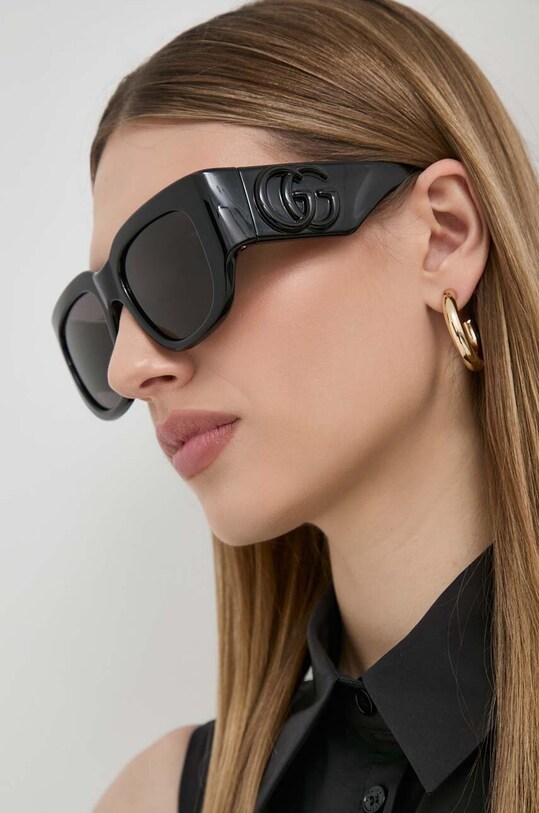 Γυαλιά ηλίου Gucci ορθογώνιο μαύρο GG1545S