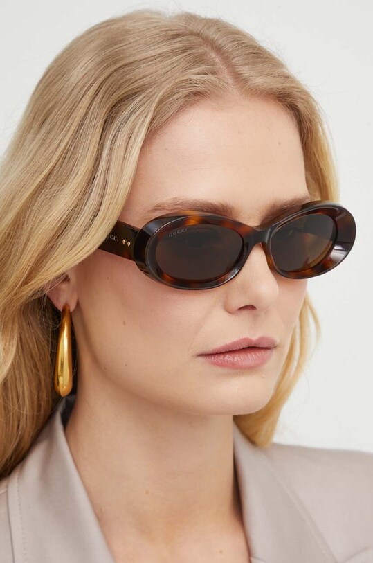Sluneční brýle Gucci jednotná hnědá GG1527S