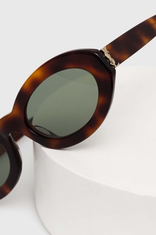 Saint Laurent okulary przeciwsłoneczne brązowy SL.M136