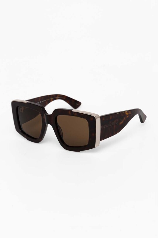 Alexander McQueen ochelari de soare AM0446S maro AA00
