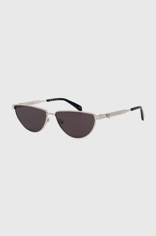 Alexander McQueen okulary przeciwsłoneczne jednolita srebrny AM0456S