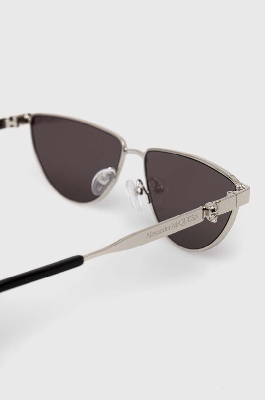 Alexander McQueen okulary przeciwsłoneczne srebrny AM0456S