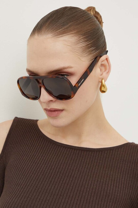 Saint Laurent ochelari de soare uniforme multicolor SL.652