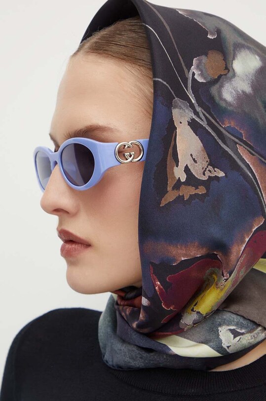 Gucci okulary przeciwsłoneczne okrągłe fioletowy GG1662SA