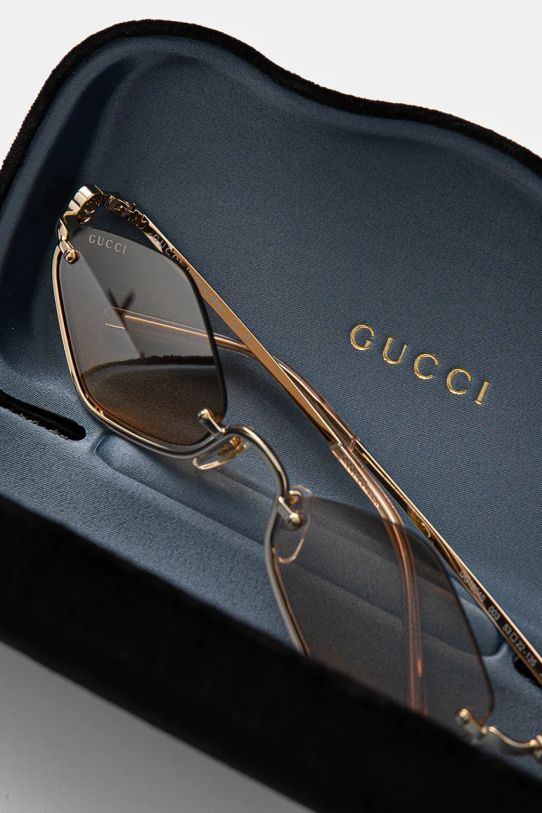 Gucci okulary przeciwsłoneczne złoty GG1604S