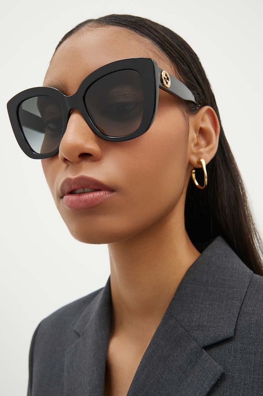 Gucci okulary przeciwsłoneczne gradientowa czarny GG0327S