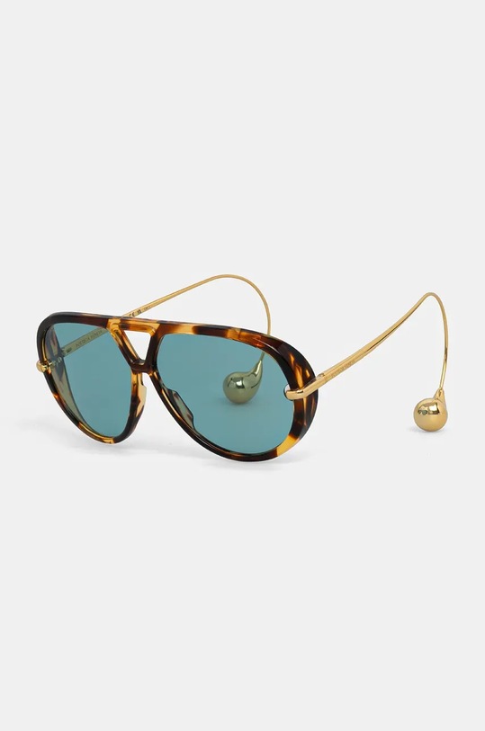 Bottega Veneta okulary przeciwsłoneczne jednolita brązowy BV1273S