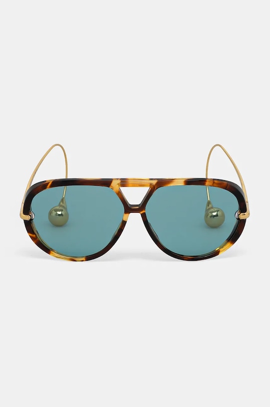 Akcesoria Bottega Veneta okulary przeciwsłoneczne BV1273S brązowy