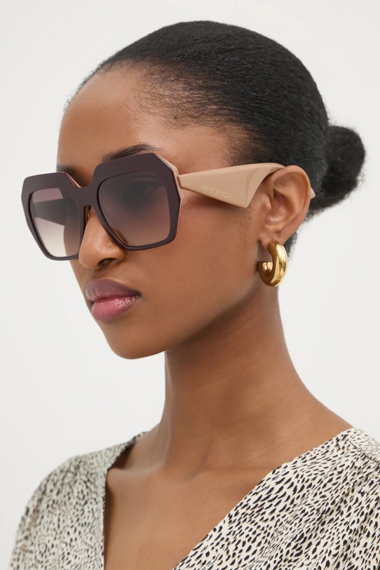 Etro okulary przeciwsłoneczne gradientowa brązowy ETRO.0043/S