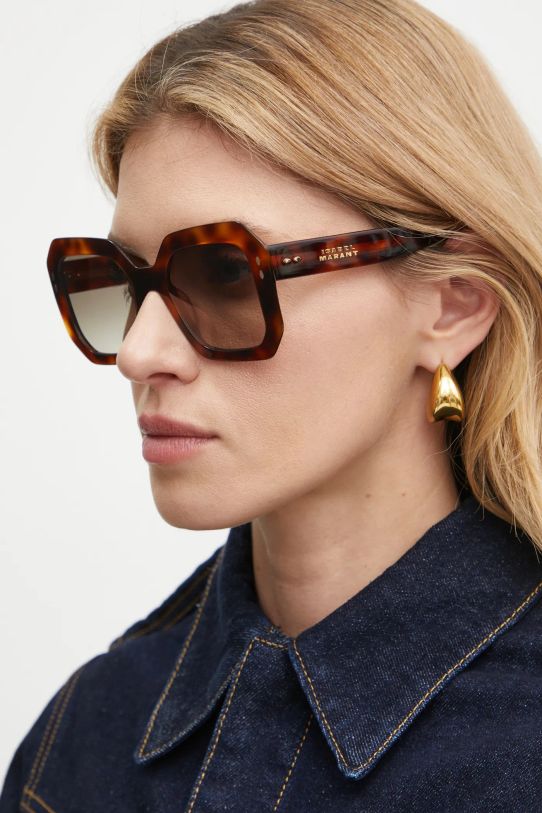 Isabel Marant okulary przeciwsłoneczne IM.0190/G/S brązowy AA00