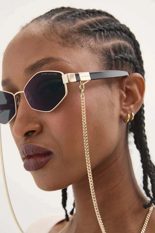 Marc Jacobs okulary przeciwsłoneczne geometryczne złoty MARC.496/S