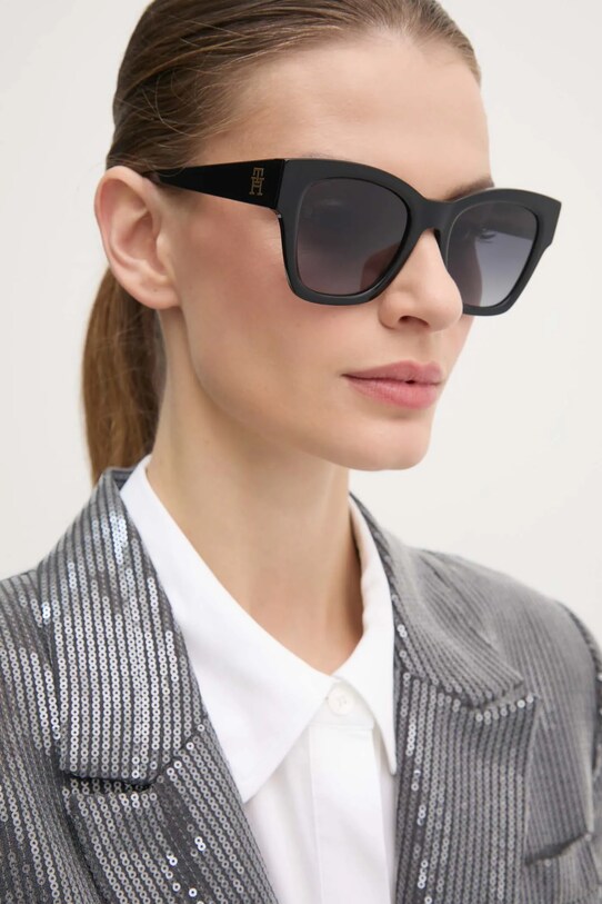 Tommy Hilfiger okulary przeciwsłoneczne gradientowa czarny TH.2156/S