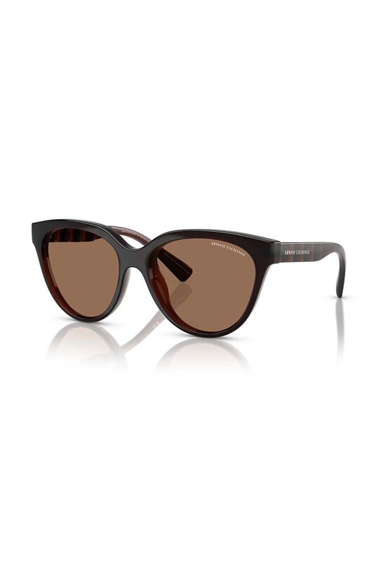 Armani Exchange okulary przeciwsłoneczne jednolita brązowy 0AX4148SU.835773