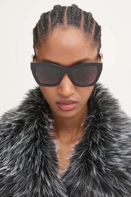 Jimmy Choo okulary przeciwsłoneczne kocie oczy czarny 0JC5031