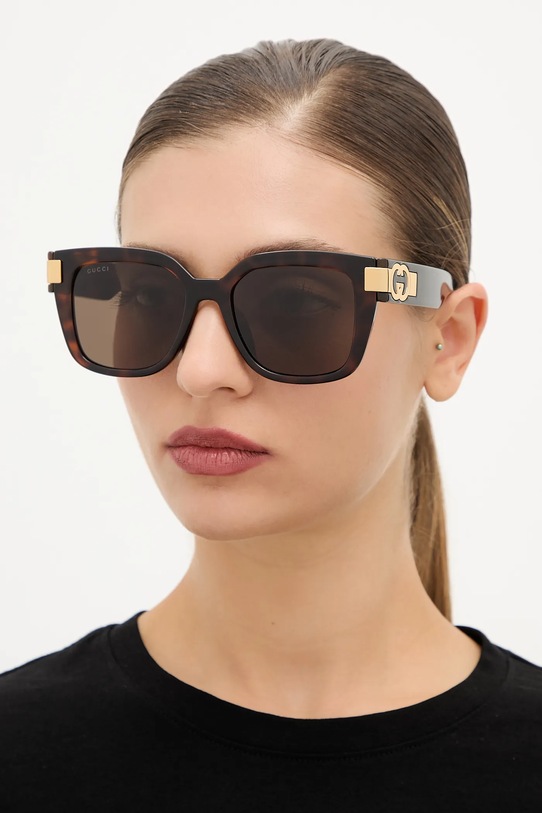 Gucci ochelari de soare uniforme maro GG1690SK