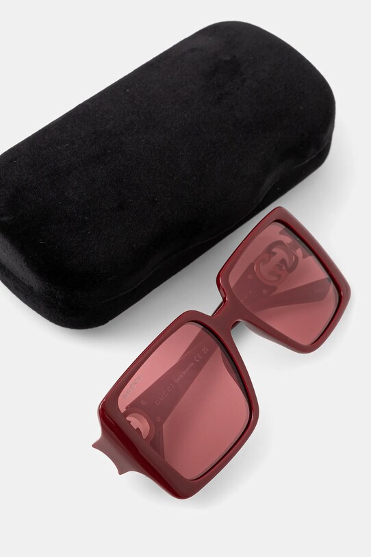 Gucci okulary przeciwsłoneczne bordowy GG1692S