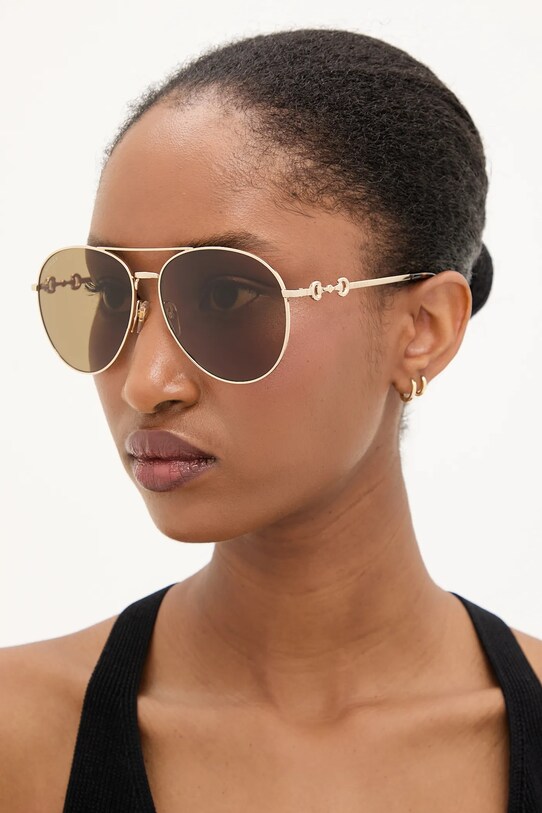 Gucci ochelari de soare uniforme aur GG1698S