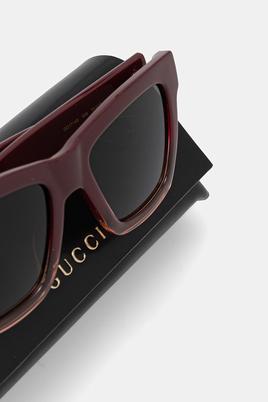 Akcesoria Gucci okulary przeciwsłoneczne GG1714S bordowy