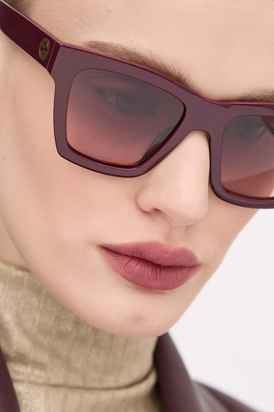 Slnečné okuliare Gucci GG1714S burgundské