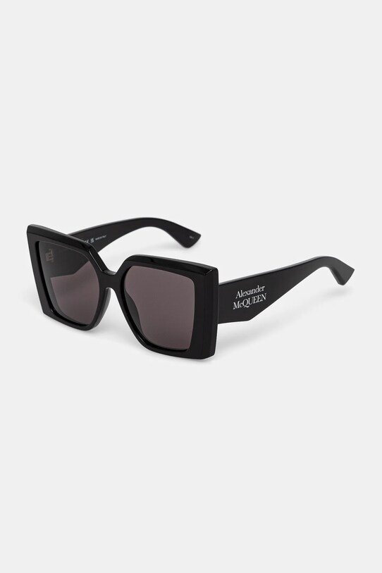 Alexander McQueen okulary przeciwsłoneczne AM0467S czarny AA00