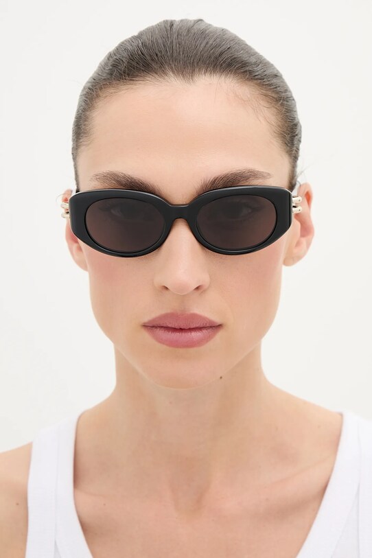Alexander McQueen okulary przeciwsłoneczne AM0469S czarny