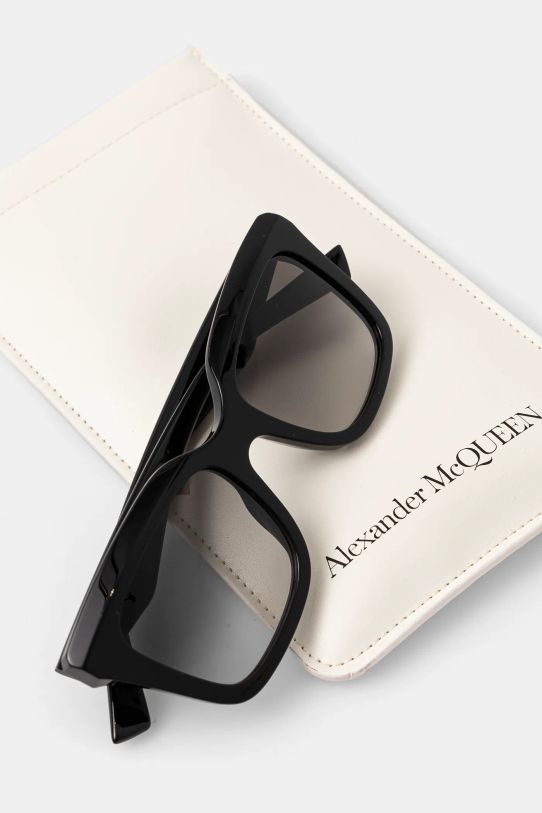 Alexander McQueen okulary przeciwsłoneczne czarny AM0473S