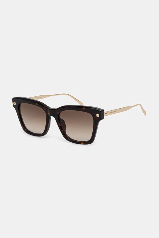 Alexander McQueen ochelari de soare AM0483S maro AA00