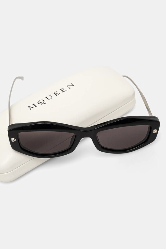 Alexander McQueen okulary przeciwsłoneczne AM0482S czarny
