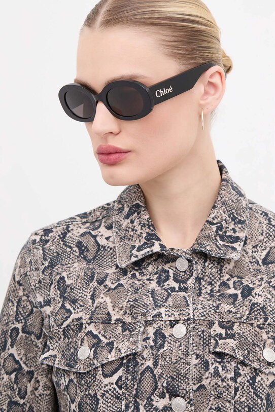 Sluneční brýle Chloé jednotná černá CH0258S