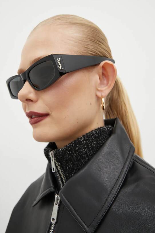 Saint Laurent ochelari de soare uniforme negru SL.M140