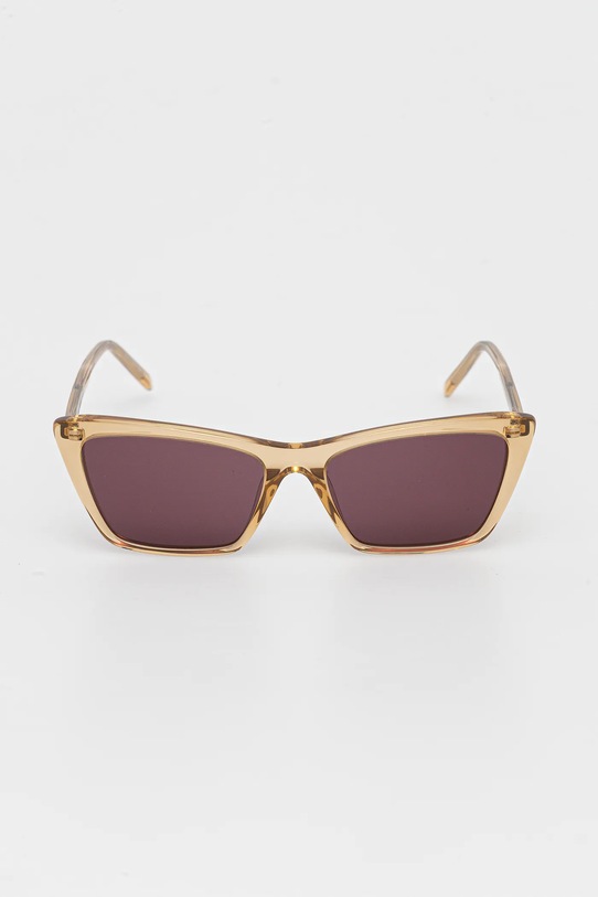 Saint Laurent okulary przeciwsłoneczne SL.737.MICA.THIN beżowy AA00